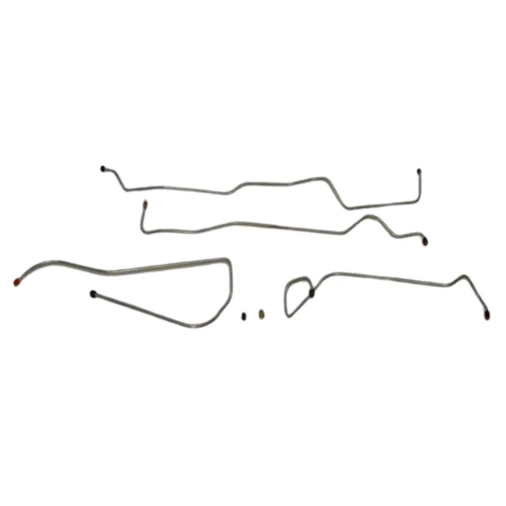 1966-69 Dodge Charger Transmission Cooler Lines Hemi 4 Piece Steel - RTC6603OM